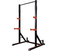 Soporte ajustable para sentadillas y estación de inmersión, banco de pesas para gimnasio para entrenamiento de fuerza y ejercicios con barra