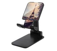 Soporte ajustable para teléfono celular con diseño de Torre Eiffel para escritorio, portátil, soporte universal manos libres para teléfono móvil para avión, artículos esenciales de viaje, compatible