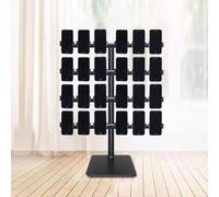 Soporte ajustable para teléfono celular para escritorio, soporte de carga multiteléfono, visualización manos libres, ideal para oficina en casa y grabación de video (2+2)