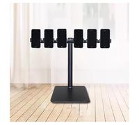 Soporte ajustable para teléfono celular para escritorio, soporte de carga multiteléfono, visualización manos libres, ideal para oficina en casa y grabación de video (2+2)