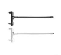 Soporte ajustable para teléfono con cuello de cisne con rosca macho de 1/4 pulgadas, brazo de metal flexible de 360° para trípode, fotografía y transmisión (negro)