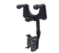Soporte ajustable para teléfono móvil en el espejo retrovisor del coche. Brazo retráctil giratorio 360. Material resistente al desgaste de alta