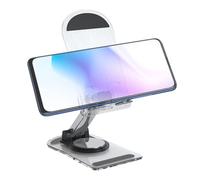 Soporte ajustable para teléfono: soporte plegable de 360 grados, escritorio portátil, móvil estable, escritorio compacto | plegable para teléfono móvil para mesa de estudio de oficina en casa viendo