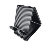 Soporte ajustable para teléfono y tablet que ahorra espacio con estructura abierta para un mejor flujo de aire, refrigeración