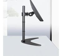 Soporte ajustable para TV de escritorio, base de metal giratoria y inclinable para pantallas LCD LED de 1432 pulgadas, soporta hasta 14 libras/14 libras, solución de montaje de TV negra