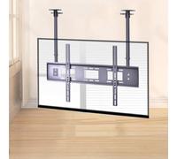 Soporte ajustable para TV, soporte de pared inclinable de doble barra para pantallas LED de 55 a 86 pulgadas, 800 x 400 mm, soporte resistente para televisores planos y curvos, fácil instalación