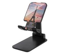 Soporte ajustable romántico para teléfono celular de la Torre Eiffel de París para escritorio, soporte portátil universal para teléfonos manos libres, soporte para teléfonos esenciales de viaje en