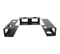 Soporte al Carbono de Acero Debajo del Escritorio para Teclado Negro | Bandeja Oculta, Ángulo Ergonómico Estable, para Portátil y Accesorios de Escritorio, Montaje bajo Mesa