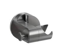 Soporte Alcachofa Ducha Soporte de ducha cabezal ajustable y extraíble sin perforaciones base baño gran capacidad carga paredes de madera(Grey,2pcs)