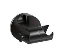 Soporte Alcachofa Ducha Soporte de ducha Soporte de cabezal de ducha ajustable y extraíble sin perforaciones Soporte de base de ducha de baño de gran capacidad de carga(Black,4pcs)