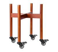 Soporte alto para plantas con ruedas, rodillo para plantas con ruedas, soporte de rodillo alto para plantas para interiores y exteriores, soporte para plantas con ruedas para macetas pesadas, soporte
