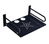 Soporte Aluminio Pared Estantes Flotantes para DVD Reproductor/BLU-RayReceptor/Hi-Fi/Consolas de Juegos/Accesorios de TV,Multimedia Wall Shelf (Capa única)