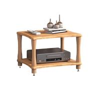 Soporte amplificador de madera maciza, soporte AV Ma para o Equint, Ste Conents, tocadiscos y reproductores de CD/DVD, diseño de 2 niveles (madera-B, 60 x 48 x 42 cm)