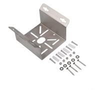 Soporte angular de acero para cámara de seguridad, soporte de pared robusto, abrazadera en L para luces LED y paneles solares, montaje exterior, color plateado