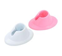 Soporte Antiderrames para Esmalte de Uñas en Gel de Silicona 4 Piezas | Blanco y Rosa, Uso DIY y Manicura, Evita Fugas del Barniz, Práctico para 4 Botellas
