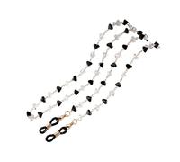 Soporte antideslizante para gafas, diseño de cristal, cómodo cordón para adultos, uso diario, collar de gafas de cristal