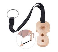 Soporte antideslizante para violonchelo de madera dura, 3 agujeros, soporte para tapón de cierre, protector de anclaje en forma de violonchelo (roble natural)