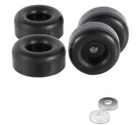 Soporte antivibración de goma redondo de 4, pies amortiguadores de 1 x 2, 5 pulgadas, para puertas de herramientas eléctricas, unidades HVAC, almohadillas vibratorias para lavadoras a presión