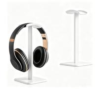 Soporte Auriculares,Headphone Stand para Auriculares Supraaurales, Blanco | Soporte Cascos Extraíble con Silicona TPU Antideslizante para Todos los Tamaños de Auriculares, Adecuado para Sobremesa