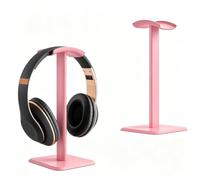 Soporte Auriculares,Headphone Stand para Auriculares Supraaurales, Rosa | Soporte Cascos Extraíble con Silicona TPU Antideslizante para Todos los Tamaños de Auriculares, Adecuado para Sobremesa