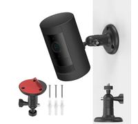 Soporte autoadhesivo para cámara con rosca de 1/4-20,soporte de pared para Ring Stick Up Cam Battery(2.ª generación),Alro Pro,Arlo Ultra 2,Arlo Essential Spotlight,soporte de seguridad ajustable 360°