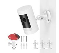 Soporte autoadhesivo para cámara con rosca de 1/4-20,soporte de pared para Ring Stick Up Cam Battery(2.ª generación),Alro Pro,Arlo Ultra 2,Arlo Essential Spotlight,soporte de seguridad ajustable 360°
