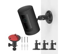 Soporte autoadhesivo para cámara con rosca de 1/4-20,soporte de pared para Ring Stick Up Cam Battery(2.ª generación),Alro Pro,Arlo Ultra 2,Arlo Essential Spotlight,soporte de seguridad ajustable 360°