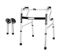 Soporte auxiliar para caminar con reposabrazos para discapacitados (Color: Plata Tamaño: #4) (Plata #2) El doble de comodidad