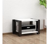 Soporte AV con estantes ajustables, estante de televisión de varios niveles con ruedas para el hogar, sala de estar, oficina y teatro