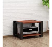 Soporte AV con estantes ajustables, estante de televisión de varios niveles con ruedas para el hogar, sala de estar, oficina y teatro