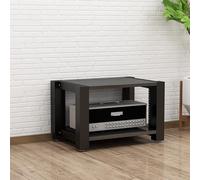 Soporte AV con estantes ajustables, estante de televisión de varios niveles con ruedas para el hogar, sala de estar, oficina y teatro