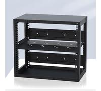 Soporte AV de Pared con Estructura de Acero Ajustable, Armario Flotante de Acero con Dos estantes, Apto para Almacenamiento de DVD y Otros contenidos (50,9 x 40 x 31,8 cm), una solución Mode