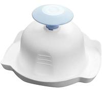 Soporte azul de seguridad alimentaria para mandolina o rallador, protectores anticortes para mandolina, cortador de alimentos, protector de dedos