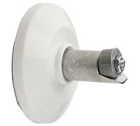 Soporte Barra Baño Curva Blanco