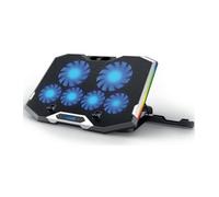 Soporte - base refrigeracion para ordenador portatil ewent ew1260 - 6 ventiladores - hub 2 puertos - rgb - hasta 17pulgadas