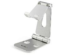 StarTech.com Base para Móvil y Tablet - Aluminio - Plegable - Soporte Ajustable para Tablet - Soporte Multidispositivo