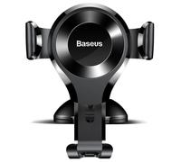 Soporte Baseus Osculum para smartphone, coche, ventosa, aluminio, negro