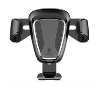 Soporte Baseus SUYL-01 para móvil, aluminio, montaje rejilla, negro