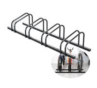 Soporte Bicicleta Estante de almacenamiento independiente, soporte de estacionamiento vertical para bicicletas de 2 a 6 capacidades, compatible con bicicletas de montaña y de carretera(Black 4 racks)