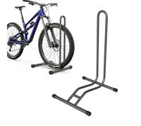 Soporte Bicicleta Relaxdays 29", Ancho neumático hasta 6,5 cm, Delantero y Trasero, Suelo, 1 Bici, Antracita