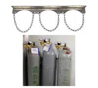 Soporte Bombona Oxigeno Estantería de Acero Inoxidable para Tanques de Oxígeno de 50/75/100/125 Cm, Soporte para Cilindros de Gas Colgante con Cadena, Estante Fijo para Clínicas para Tanques de Óxido