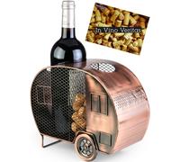 Soporte Botella Vino Botellero para Caravana Camping Porta Botellas de Metal