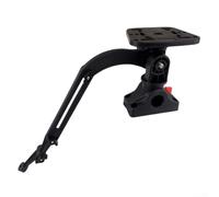 Soporte buscador de peces para kayak y barco pequeño, montaje de altura ajustable con rotación de 360 grados, brazo telescópico de 11 a 15.7 pulgadas, compatible con la mayoría de unidades de sonar