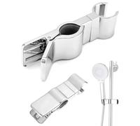 Soporte Cabezal de Ducha, Soporte para Cabezal Ducha Ajustable de 20 a 29 mm, Soporte Ducha sin Taladrar Antideslizante, Soporte Ducha de Mano Giratorio de 35° Repuesto para Accesorios de Baño