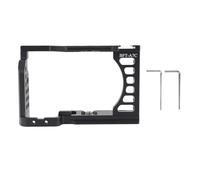 Soporte Cage Cámara para A7C de Aleación de Aluminio con Orificios 1 / 4" y 3 / 8" - Montura Cold Shoe y Estabilidad Mejorada para Vídeos Verticales y Fotografía Profesional