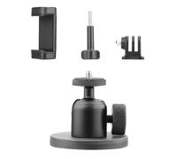Soporte Cámara Giratoria Montaje Magnético 360 Grados para Acción 5 Soporte Soporte Montaje Portátil con Adaptador 1/4 Pulgadas