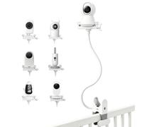 Soporte Camara Vigilancia Bebe, Universal para Monitor de Bebé GHB Camara | Soporte Flexible Ajustable para Cámara con Rosca 1/4", Compatible con la mayoría de vigilabebés para Cuna Mesa Habitación