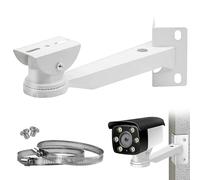 Soporte Camara Vigilancia, CáMara Ajustable 360 ° Montaje Metal SóLido Esquina con 2 Bucles, Adecuado para Sistema de Vigilancia de Seguridad, CáMaras CCTV, Paneles Solares