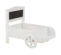 Soporte carro para macetas de madera blanco 38x31,5x24