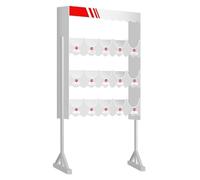 Soporte Cascos de Seguridad, Estante para Cascos de PVC, Tablero de Madera y Plástico, Numeración, Etiqueta de Identificación, para Taller/fábrica/Garaje(15)